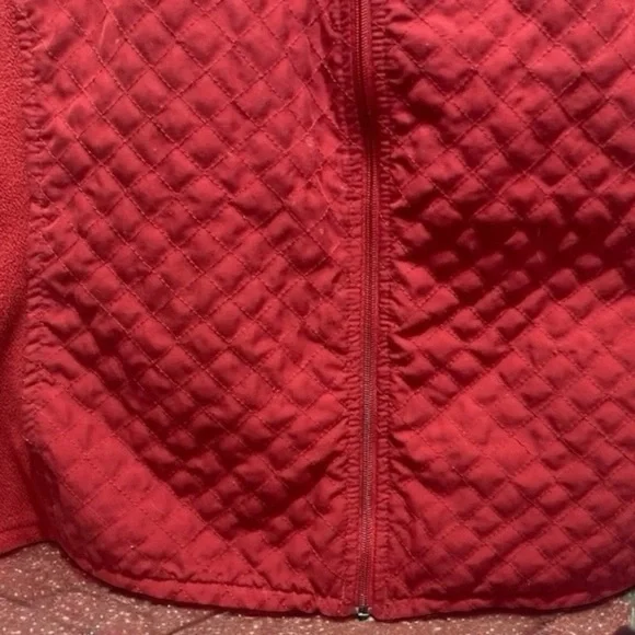 🌟 Columbia Lined Zip Front Red Vest, Sz XL Women’s lightweight technical - Picture 7 of 14